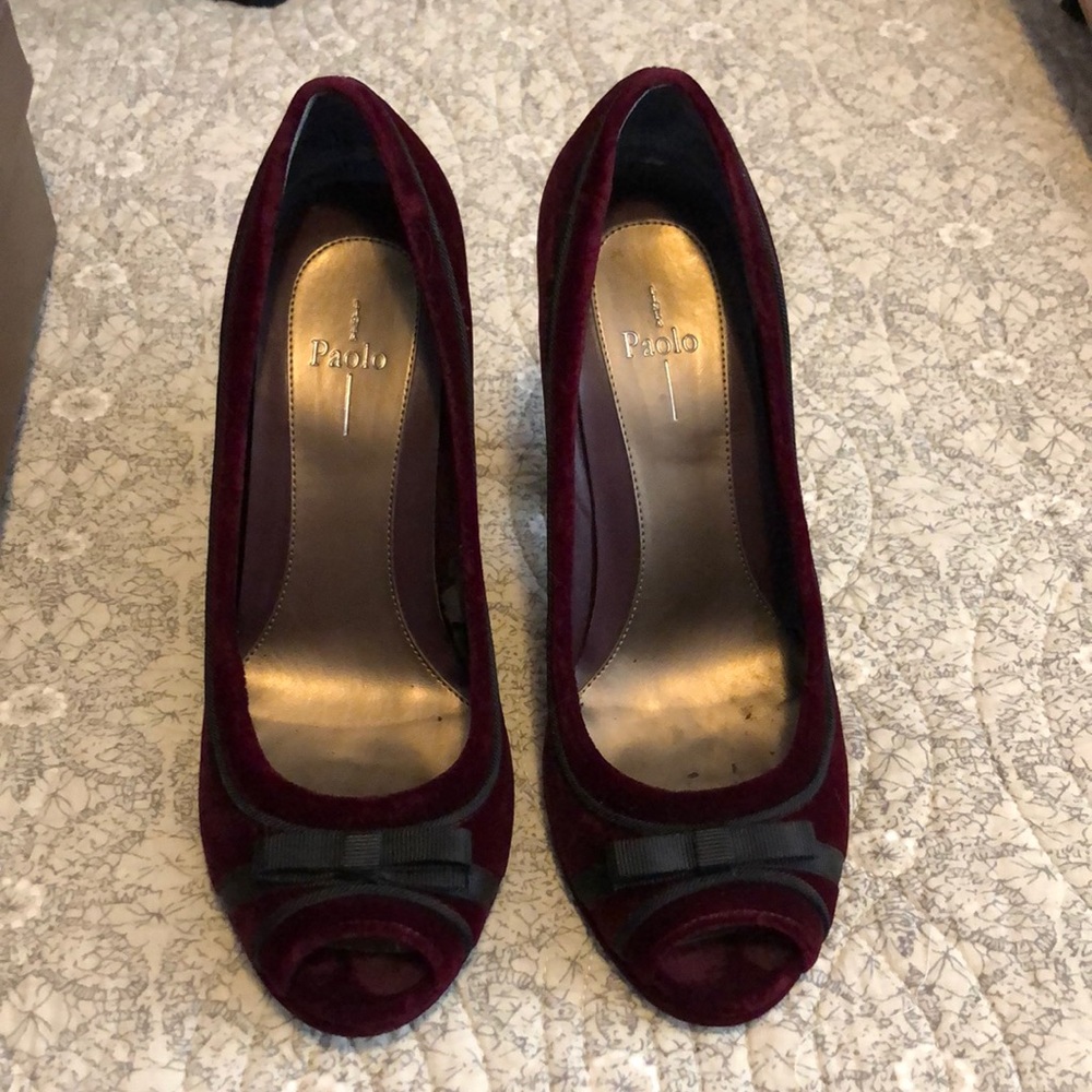 Velvet Paolo PeepToe heels